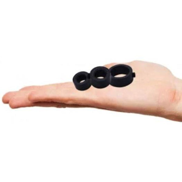 Carbon Steel Bit Limit Ring 9Pcs Black Drill Bits