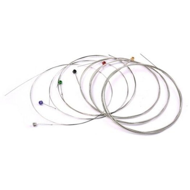 Carbon Steel Guitar Strings Electric 6Pcs Silver Guitar Accessories