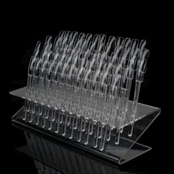 64 Hole Rack Nail Display Stand Board Polish Nail Art Tools