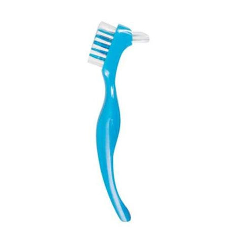 Denture Dedicated Brush Toothbrush Dual Heads Gum Cleaner