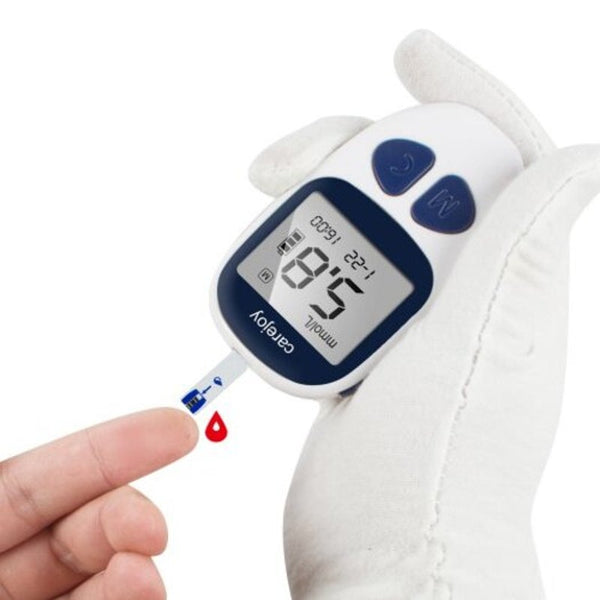 Digital Blood Glucose Monitor Diabetes Test Meter With 50 Strips Blue