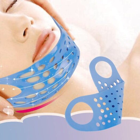 Face Relaxation Massage Mask Belt Shaper Facial Slimming Lift Bandage Silicone