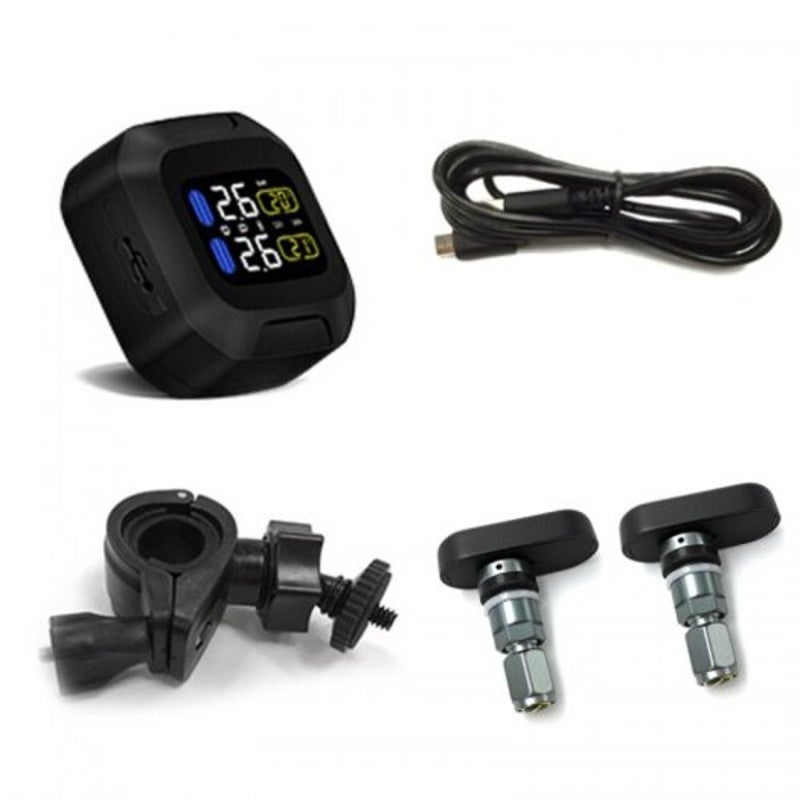 Careud M3 Th Wireless Tire Pressure Monitoring System Built In Sensor Set Black Tyre Accessories