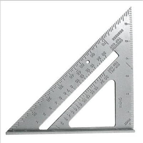 Drawing Tool Triangle Ruler Carpenter Square Measurement 45 90 Aluminum Alloy Squares