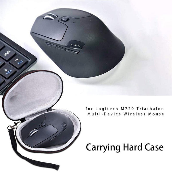 Hard Case For Logitech M720 Triathlon Multi Device Wireless Mouse Carrying Bag Mice Trackballs & Touchpads