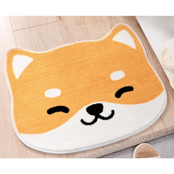Cartoon Animal Floor Cushion Water Absorbing Slip Proof Footpad At Bathroom Door Dog Door Mats & Floor Mats