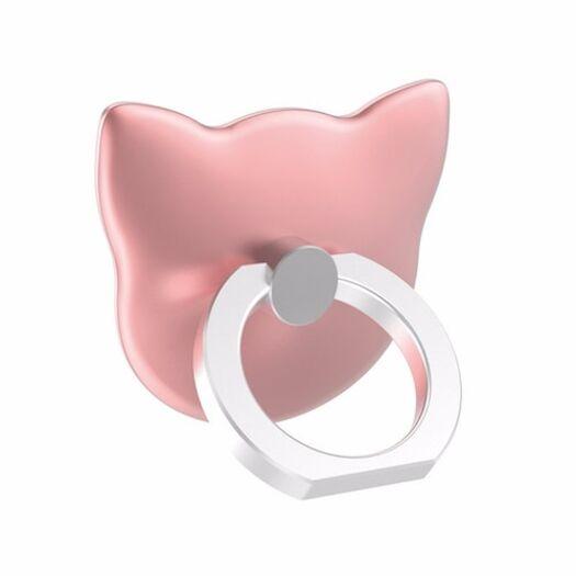 Phone Holders Stands Cartoon Cat Head 360 Degree Finger Ring Mobile Smartphone Mounts & Holders