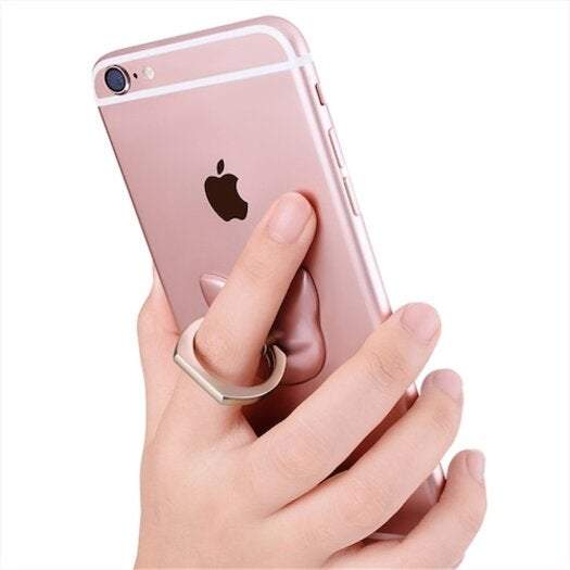 Phone Holders Stands Cartoon Cat Head 360 Degree Finger Ring Mobile Smartphone Mounts & Holders