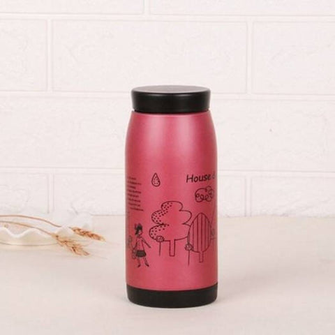 Cartoon Stainless Steel Insulation Cup Fashion Cute Milk Creative Student Hand 301 400Ml Pink