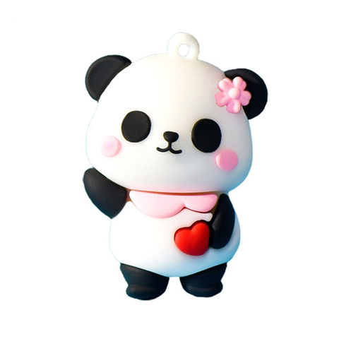 Cartoon Little Panda Pendant Cute Keychain Decoration Epoxy Crafts Ornaments