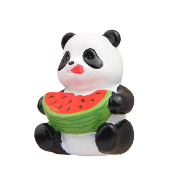 Cartoon Panda Fruit Drink Refrigerator Magnetic Sticker Resin Fridge Home Decor