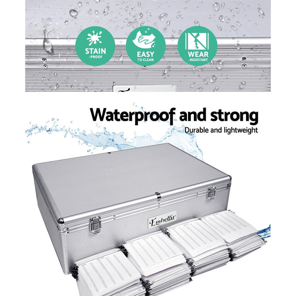 Embellir Cd Case Dvd Cases Storage Box 1000 Discs Aluminium Folders Cd & Video Racks