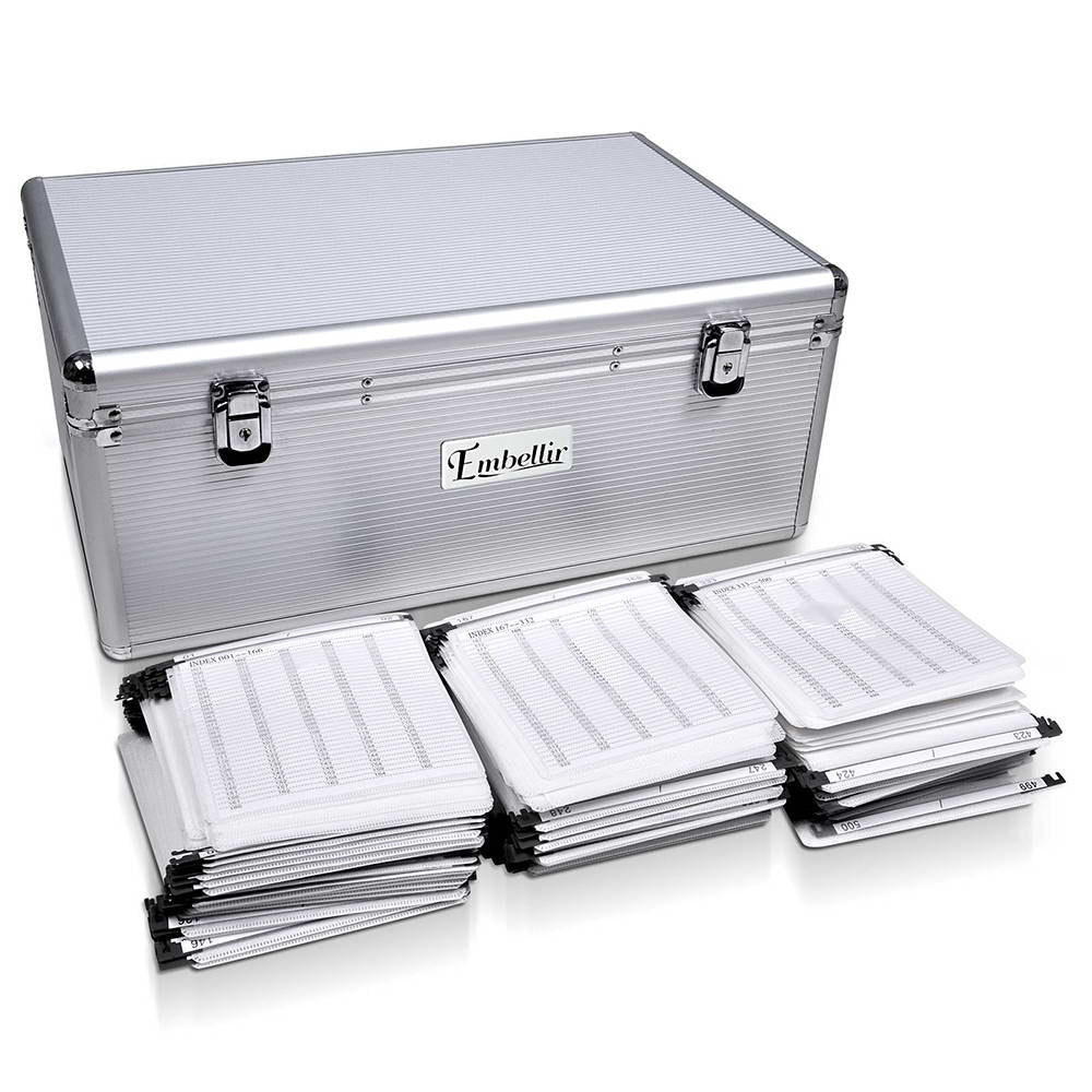 Embellir Cd Case Dvd Cases Storage Box 500 Discs Aluminium Folders Cd & Video Racks