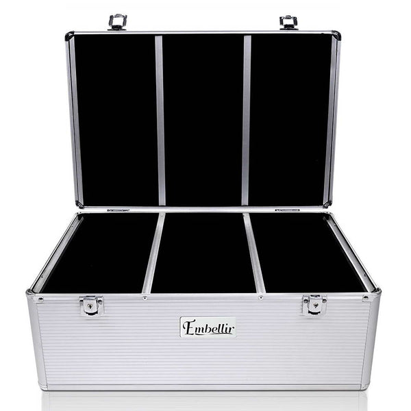 Embellir Cd Case Dvd Cases Storage Box 500 Discs Aluminium Folders Cd & Video Racks