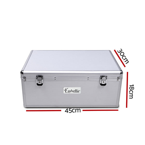 Embellir Cd Case Dvd Cases Storage Box 500 Discs Aluminium Folders Cd & Video Racks