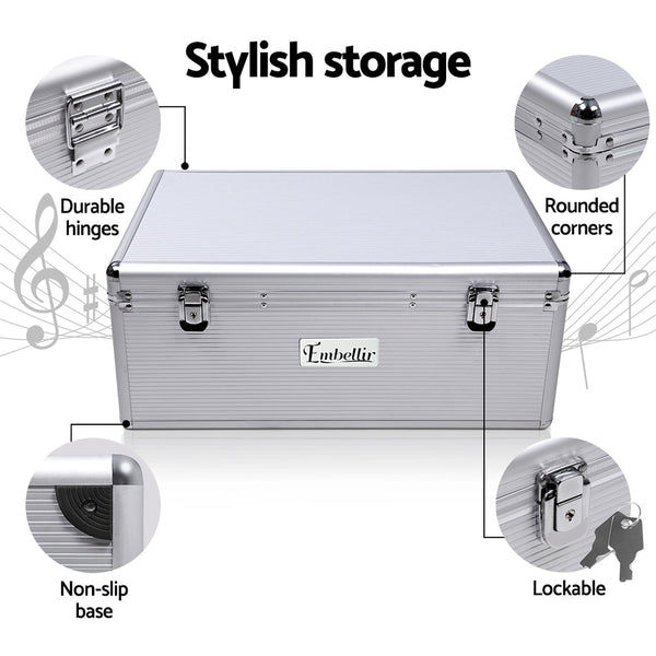 Embellir Cd Case Dvd Cases Storage Box 500 Discs Aluminium Folders Cd & Video Racks