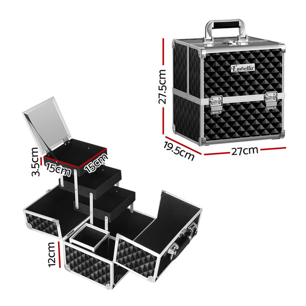 Embellir Makeup Case Beauty Organiser Bag Travel Large Cosmetic Storage Portable Makeup Bags & Cases