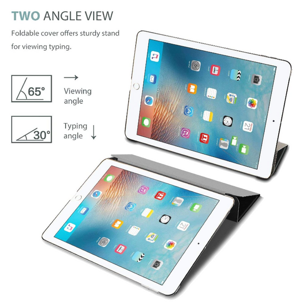 Case For Ipad 9.7 Inch 2017 Color Pu Leather Ultra Back Smart Cover Black Cases Covers Keyboard Folios