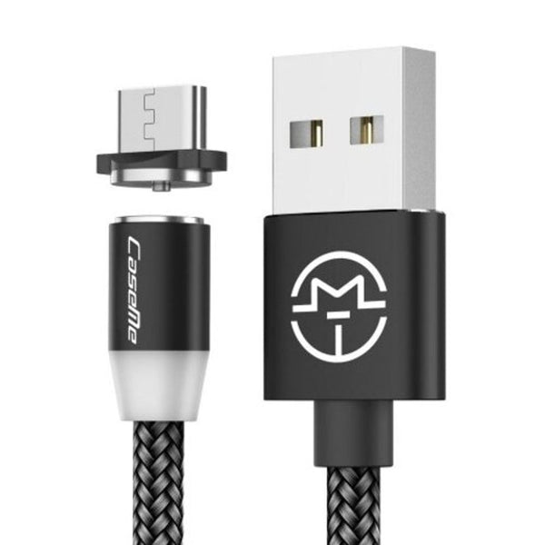 Type-C Magnetic Charger Cable Led Phone Charging Usb For Samsung Huawei Black
