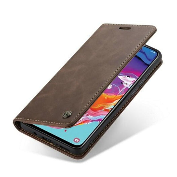 Ultra Thin Wallet Phone Card Slots With Stand For Samsung Galaxy A70 Coffee Cases Covers & Skins