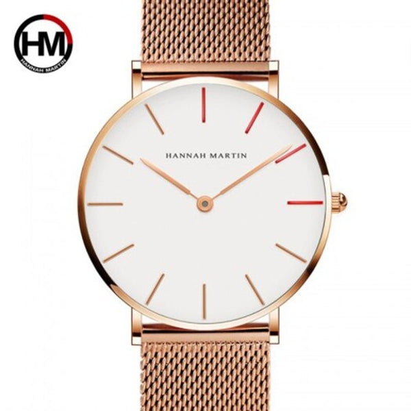 Veile Studios Casual Waterproof Stainless Steel Men's Or Women Ultra Thin Quartz Watch Multi A Watches