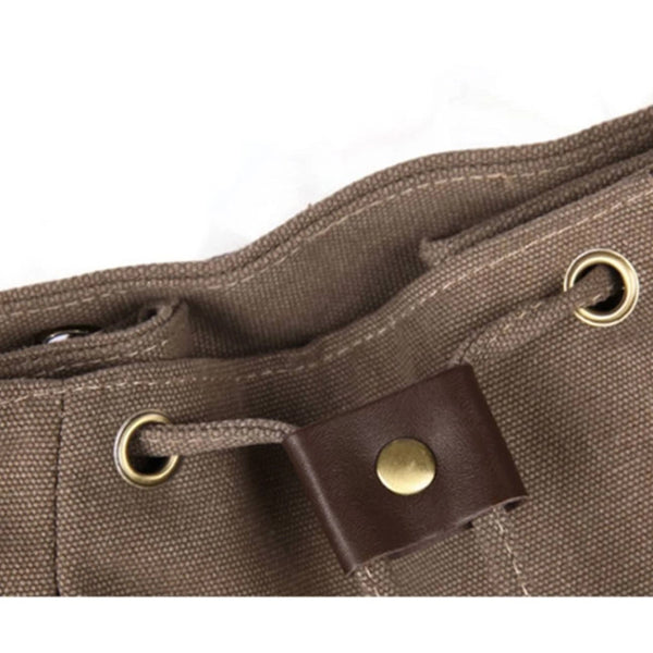 Casual Retro Style Waterproof Canvas Backpack Brown Women's Bags & Handbags