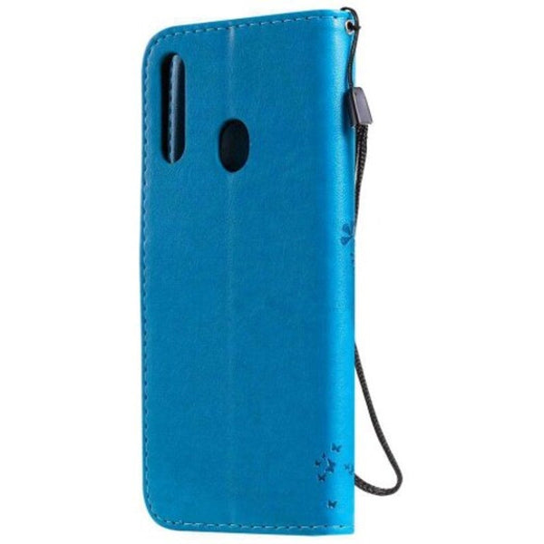 Cat Tree Embossing Pu Phone Case For Samsung Galaxy A20s Blue Cases Covers & Skins