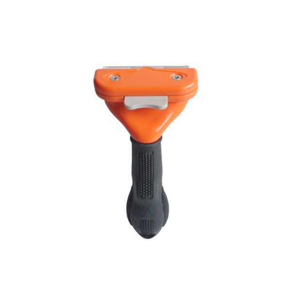 Pet Hair Removal Brush Cat Dog Deshedding Dematting Grooming Tool Orange Dog Grooming