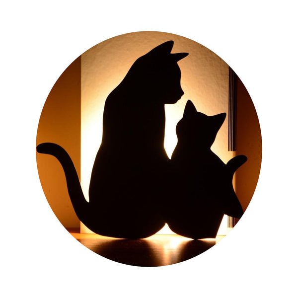 Cute Cat Wall Led Motion Sensor Lamp Smart Night Light Night Lights