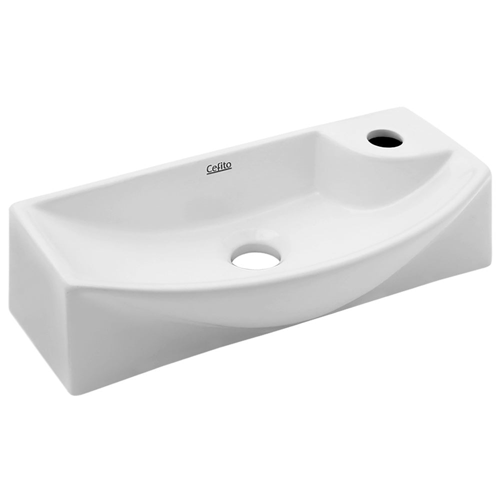 Cefito Ceramic Basin 46Cm X15cm Bathroom Sinks