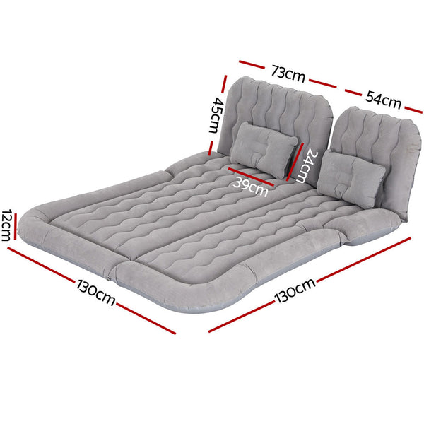 Weisshorn Car Mattress 175X130 Inflatable Suv Back Seat Camping Bed Grey Sleeping Bags