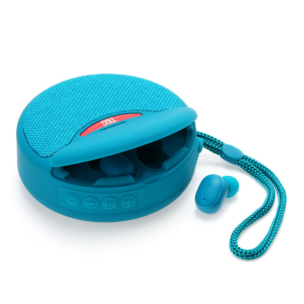 Portable Earphones Headset Bluetooth Speaker Integrated Wireless 3D Stereo Subwoofer Fm Radio Audio Docks & Mini Speakers