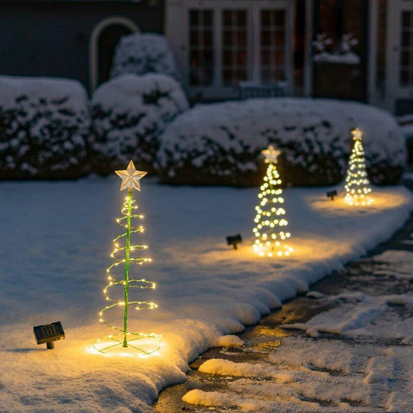 Outdoor Solar Garden Christmas Tree Light Decoration Seasonal Decorations
