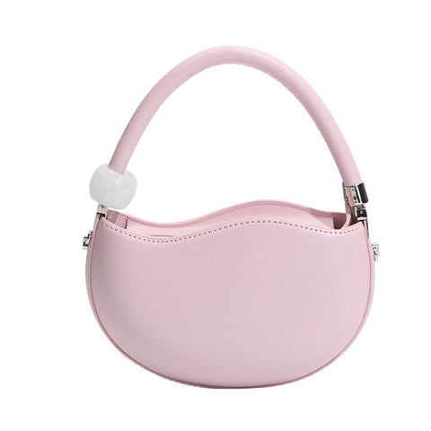 Womens Fashion Niche Handheld Single Shoulder Crossbody Bag Pu Material Cute Women's Bags & Handbags
