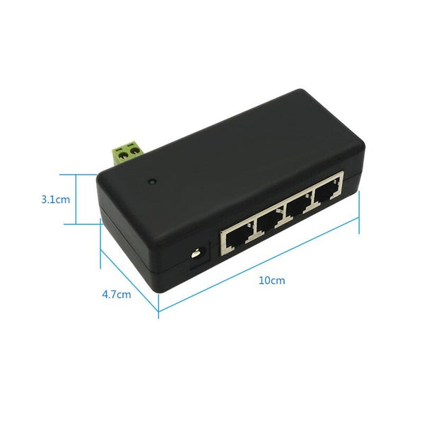 Cctv 4Ch Poe Injector Box Dc 12V 48V Power Other Home Networking