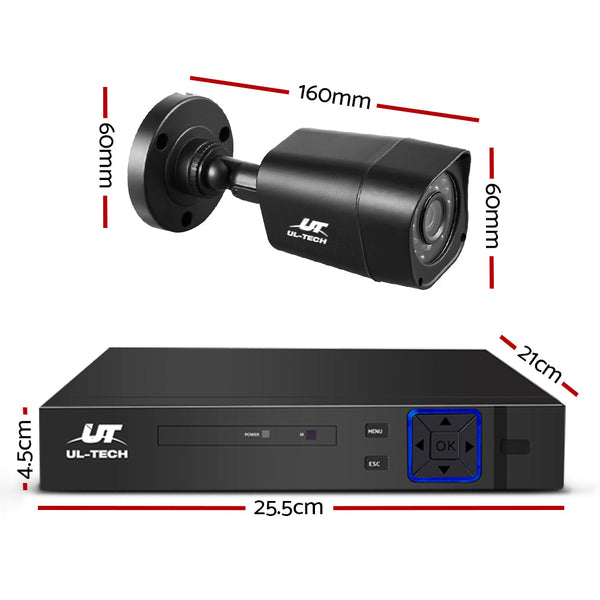 Ul-Tech Cctv Security System 2Tb 8Ch Dvr 1080P Camera Sets