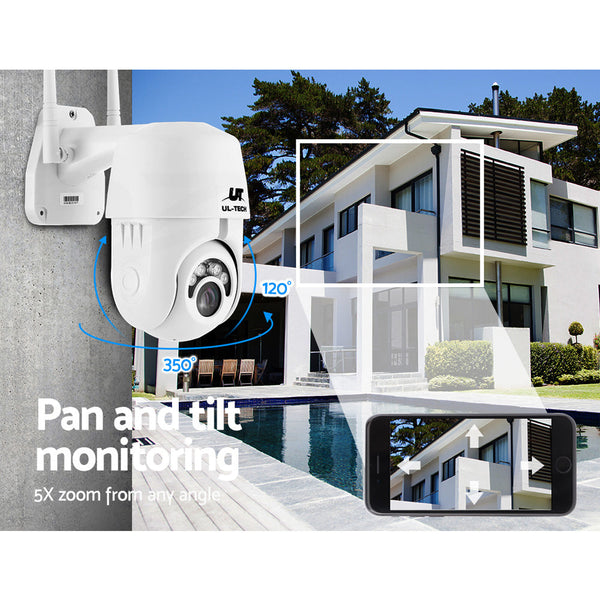 Ul Tech Wireless Ip Camera Outdoor Cctv Security System Hd 1080P Wifi Ptz 2Mp Ip & Smart Security Camera Systems