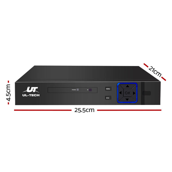 Ul-Tech Dvr Recorder Cctv Security Camera System 8Ch 1080P 5In1 Surveillance 4Tb