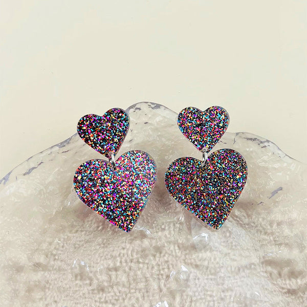 Acrylic Love Earrings Women Valentine's Day Personalized Jewelry