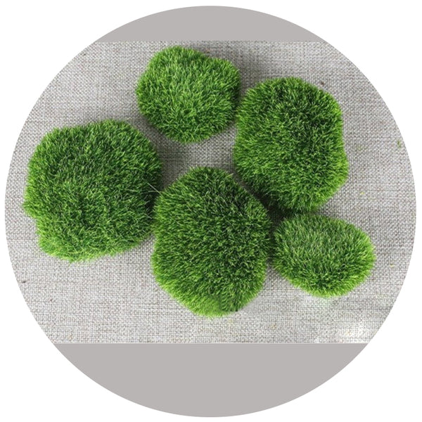Mossy Stone Artificial Green Rock Flower Arrangement Material Artificial Plants
