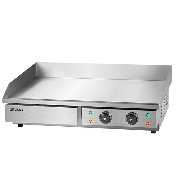 Devanti Commercial Electric Griddle Bbq Grill Hot Plate Stainless Steel 4400W Cooktops