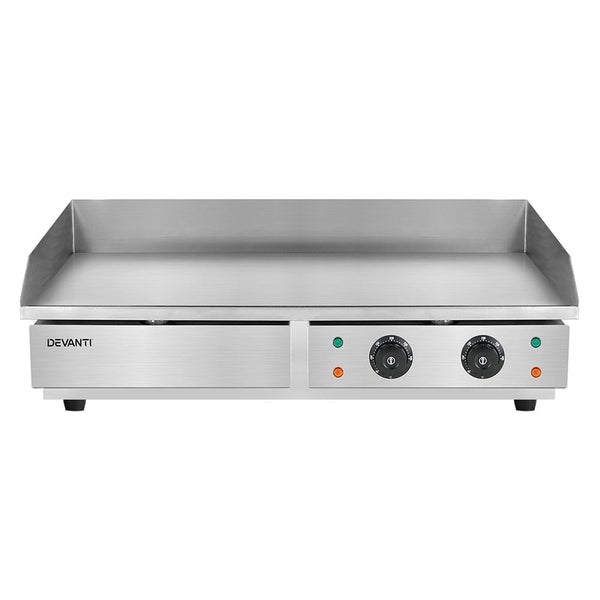 Devanti Commercial Electric Griddle Bbq Grill Hot Plate Stainless Steel 4400W Cooktops