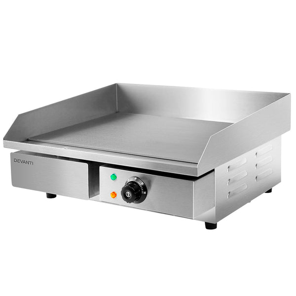 Devanti Commercial Electric Griddle Bbq Grill Pan Hot Plate Stainless Steel Grills & Griddles