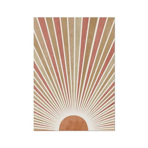 Celestial Canvas Abstract Lanscape Sun Moon Prints Posters & Prints