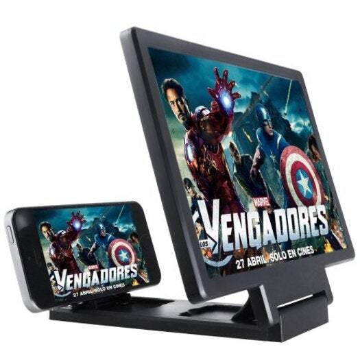 Sticker Stamp Activities Cell Phone Amplifier Mobile Screen Magnifier Eyes Protection Display 3D Video Black Mounts & Holders