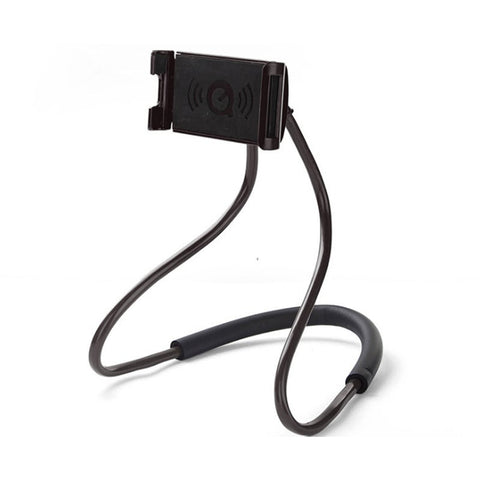 Cell Phone Holder Lazy Tablet Bracket Universal Neck Stand For Iphone Adjustable Rotating Gooseneck Mount With Multiple Function Black Mounts & Holder