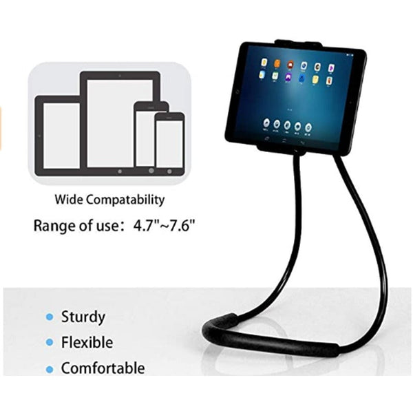 Cell Phone Holder Lazy Tablet Bracket Universal Neck Stand For Iphone Adjustable Rotating Gooseneck Mount With Multiple Function Red