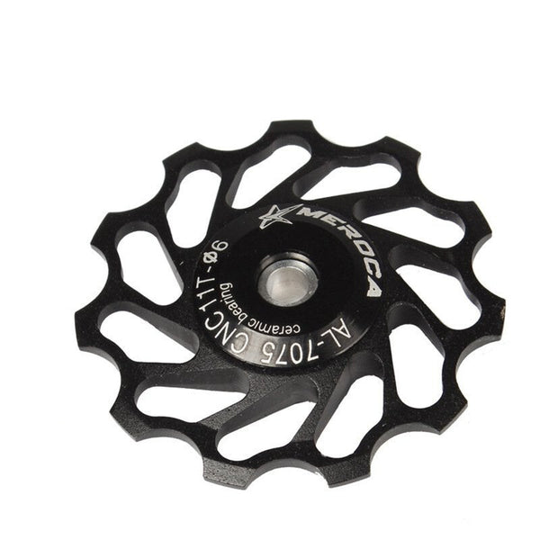 Ceramic Bearing Mountain Bike Road Bicycle 11T 13T Rear Guide Pulley Black Rear Derailleurs