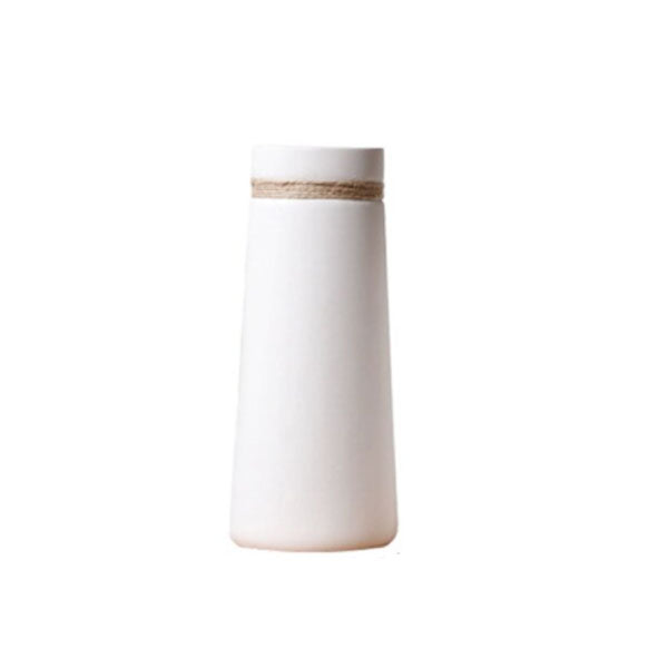 Boho Simple Coastal Ceramic With Twine Vases