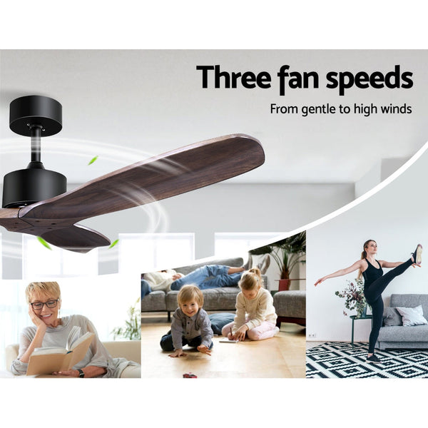 Devanti 52'' Ceiling Fan With Remote Control Fans 3 Blades Timer 1300Mm Ceiling Fans